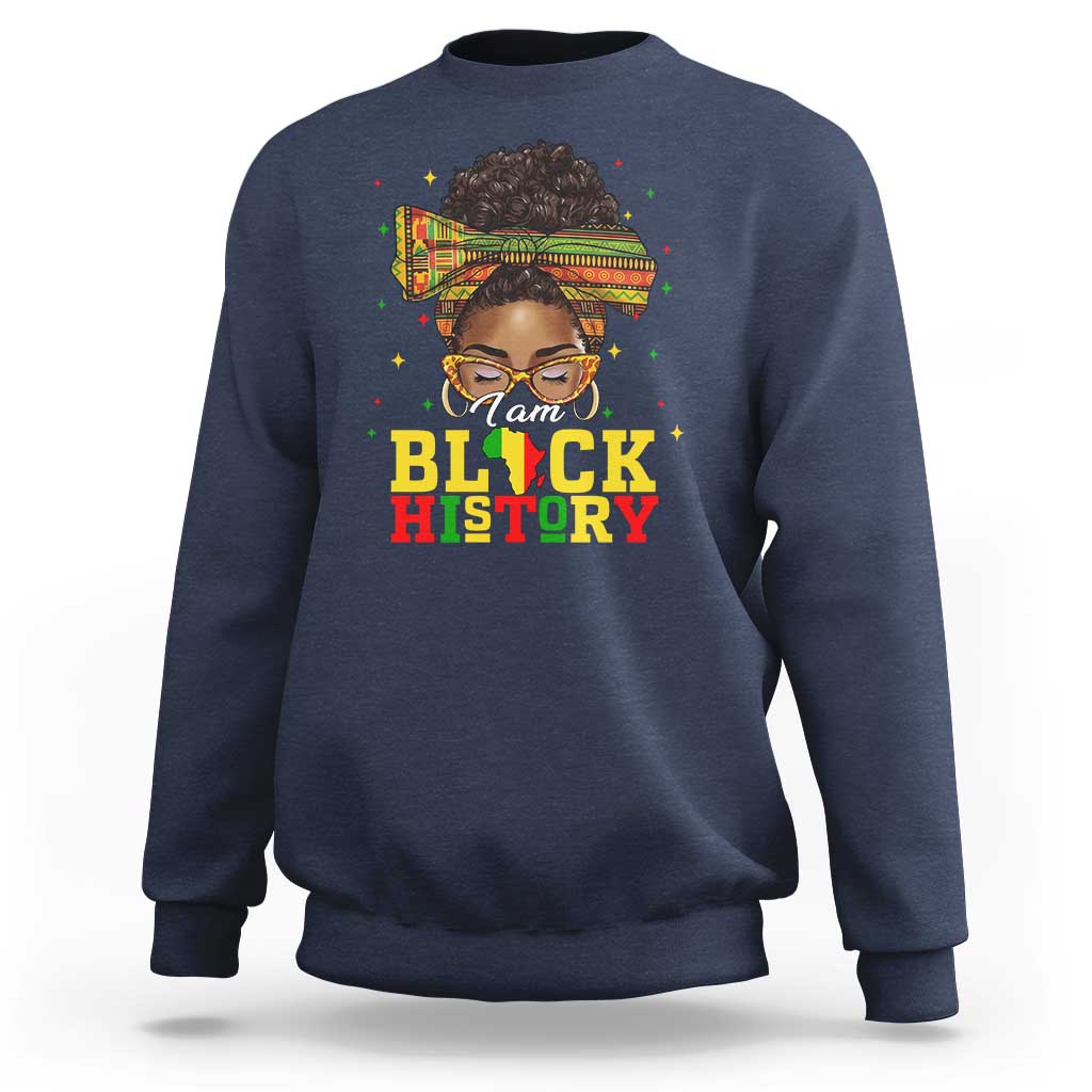 Black History Month Sweatshirt Messy Pun Afro African American