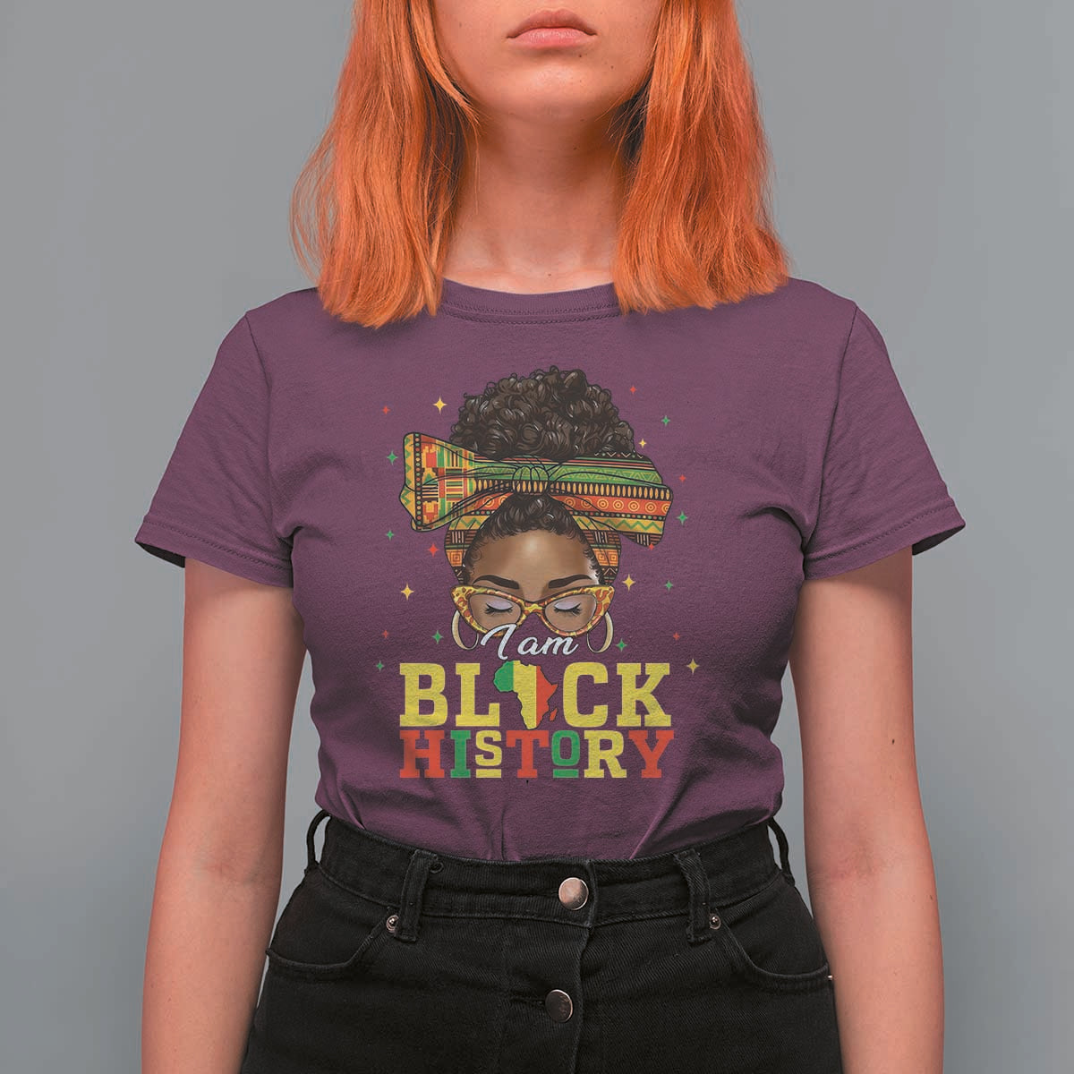 Black History Month T Shirt For Women Messy Pun Afro African American