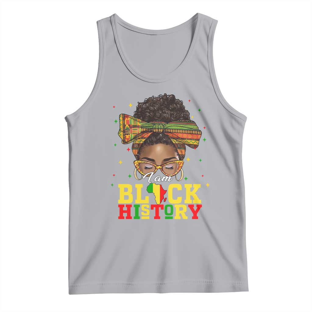 Black History Month Tank Top Messy Pun Afro African American