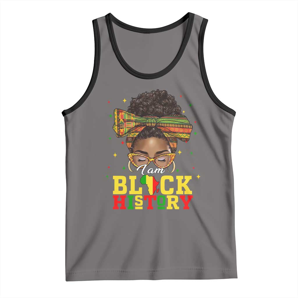 Black History Month Tank Top Messy Pun Afro African American