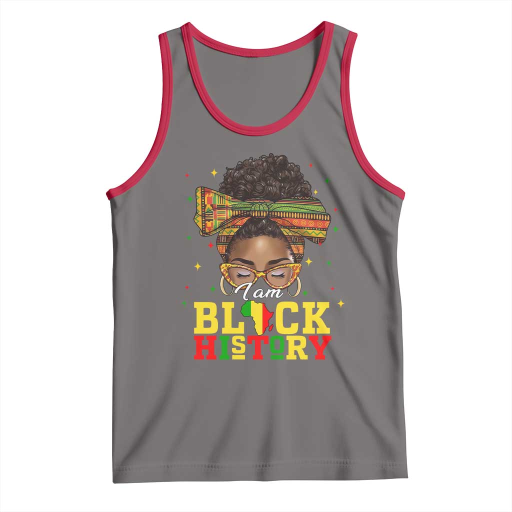 Black History Month Tank Top Messy Pun Afro African American