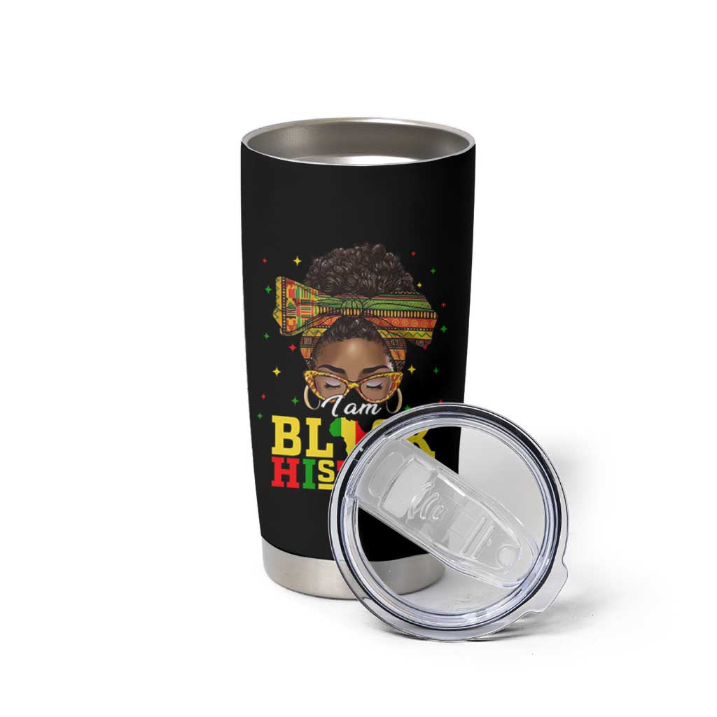 Black History Month Tumbler Cup Messy Pun Afro African American