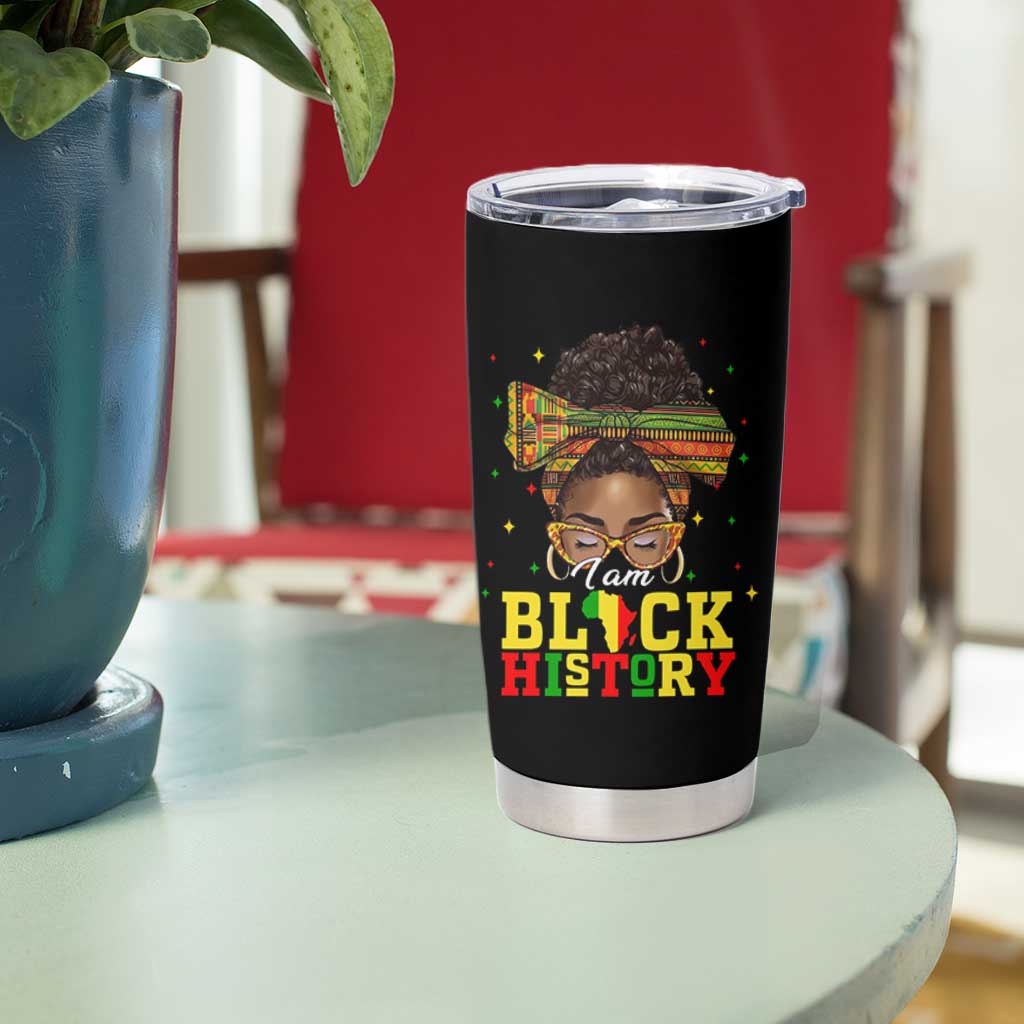 Black History Month Tumbler Cup Messy Pun Afro African American