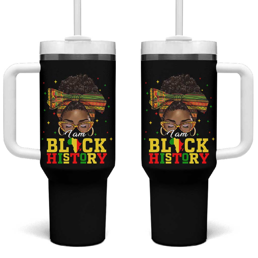 Black History Month Tumbler With Handle Messy Pun Afro African American