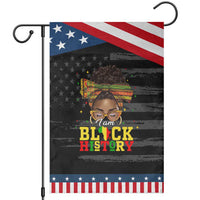 Black History Month Garden Flag Messy Pun Afro African American