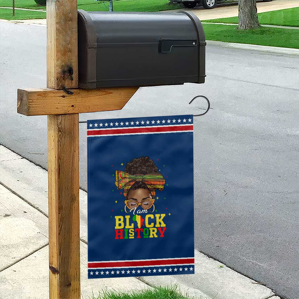 Black History Month Garden Flag Messy Pun Afro African American