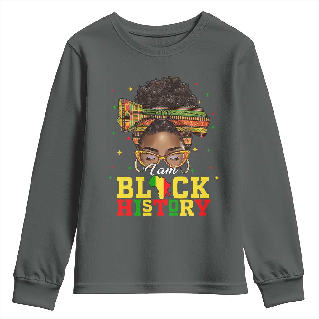 Black History Month Youth Sweatshirt Messy Pun Afro African American