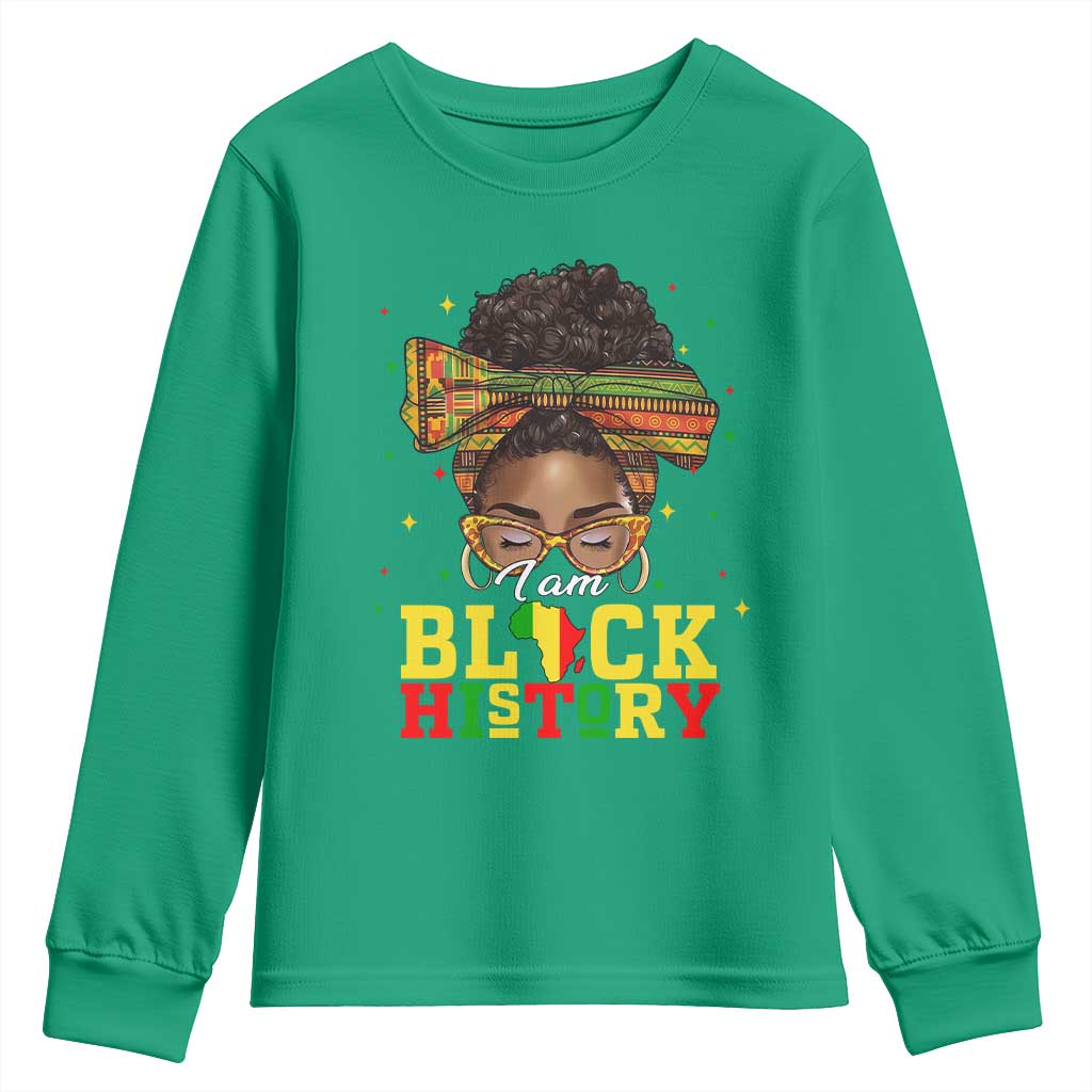 Black History Month Youth Sweatshirt Messy Pun Afro African American