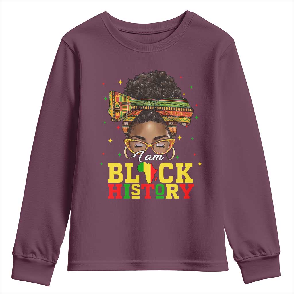 Black History Month Youth Sweatshirt Messy Pun Afro African American