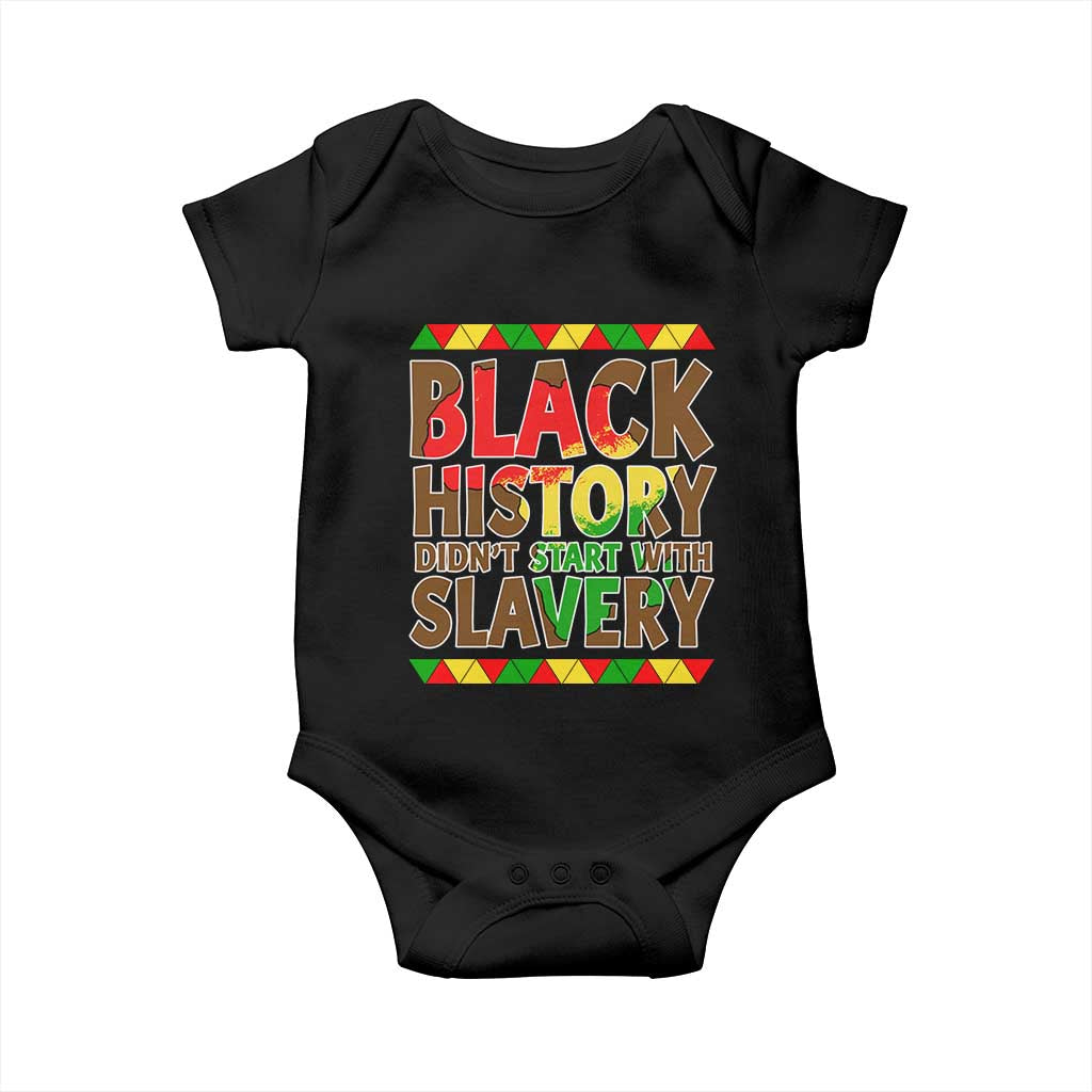 Black History Month Baby Onesie Black History Month Didn't Start With Slavery