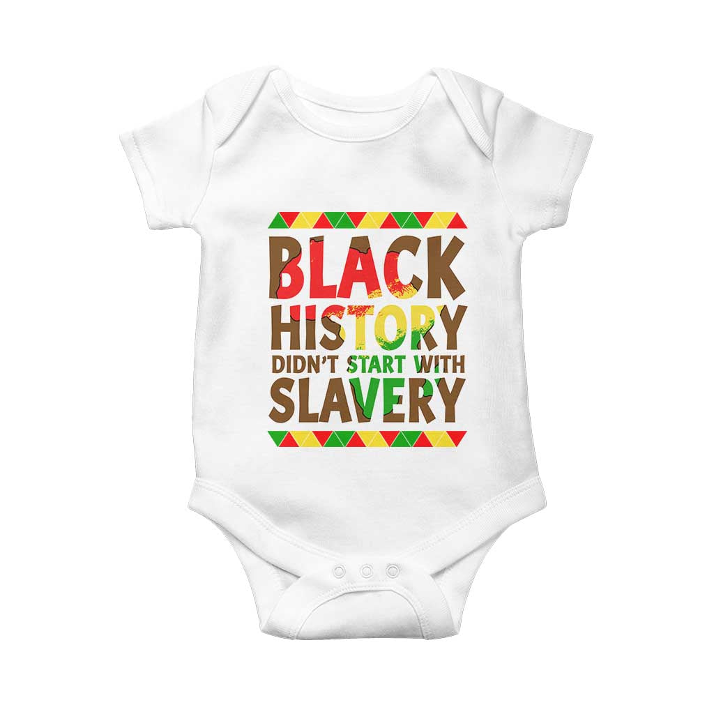 Black History Month Baby Onesie Black History Month Didn't Start With Slavery
