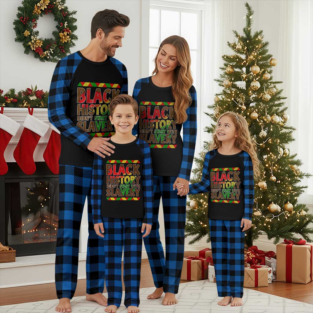 Black History Month Plaid Pajama Set Black History Month Didn't Start With Slavery