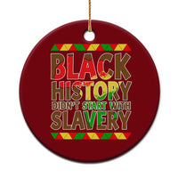 Black History Month Ceramic Ornament Black History Month Didn't Start With Slavery