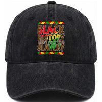 Black History Month Washed Cotton Baseball Cap Black History Month Didn't Start With Slavery