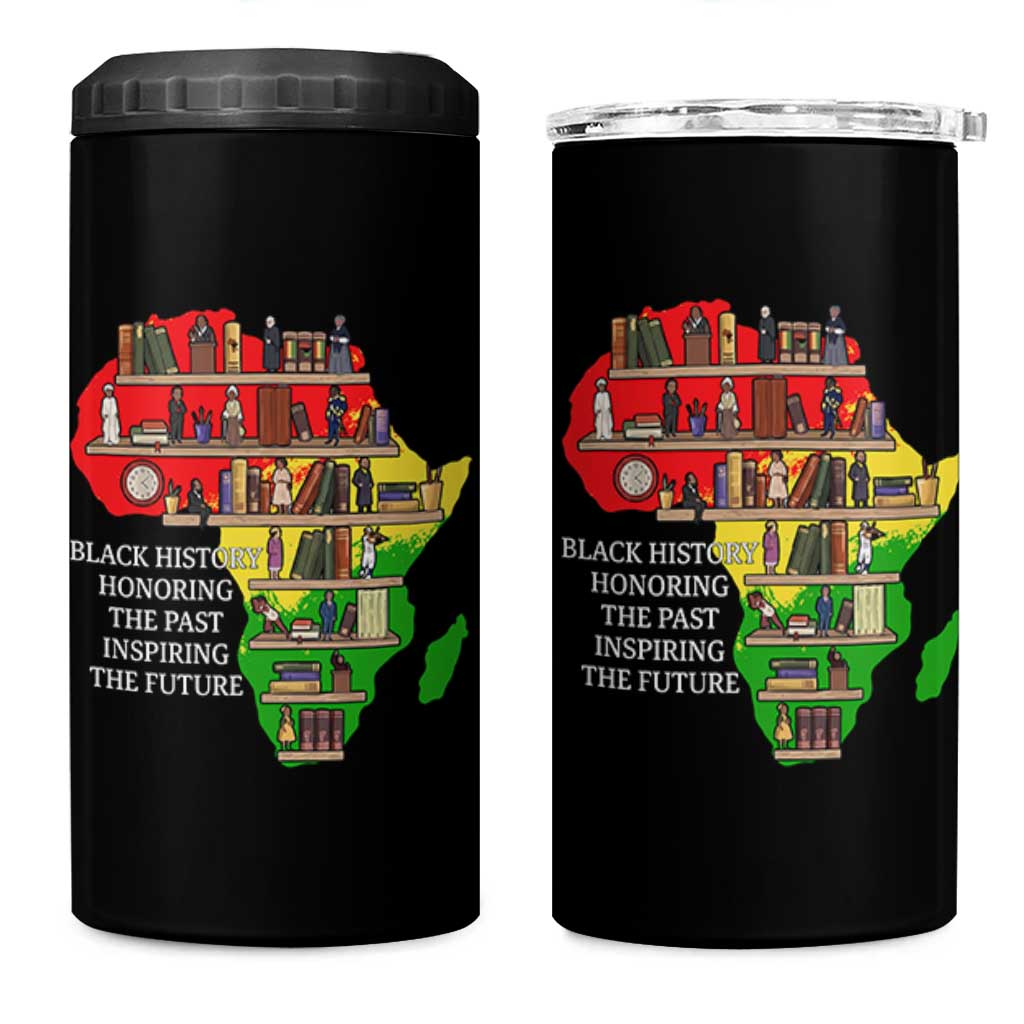 Black History Teacher 4 in 1 Can Cooler Tumbler Black History Honoring The Past Inspiring The Future