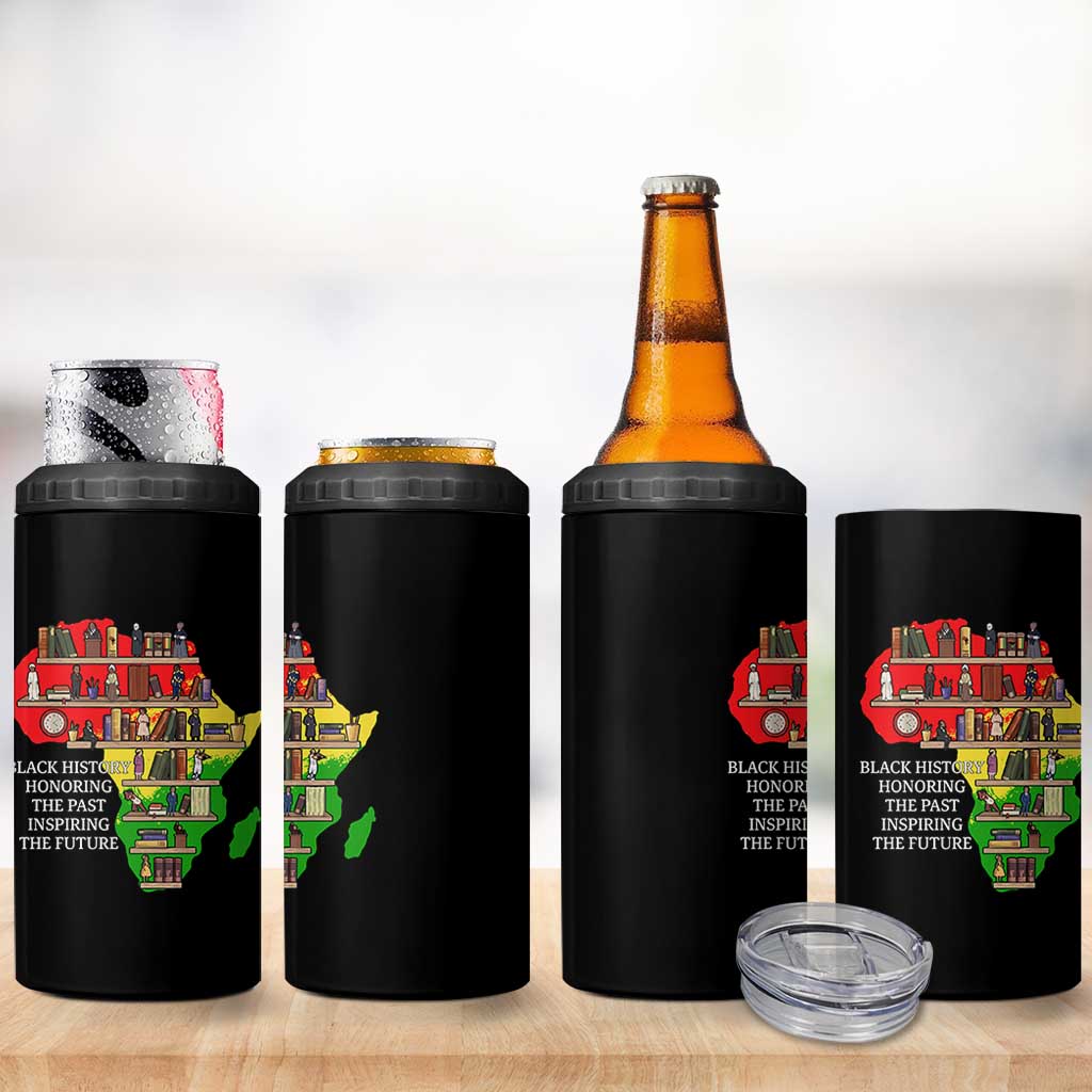 Black History Teacher 4 in 1 Can Cooler Tumbler Black History Honoring The Past Inspiring The Future