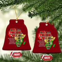 Black History Teacher Ceramic Ornament Black History Honoring The Past Inspiring The Future
