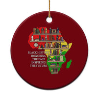 Black History Teacher Ceramic Ornament Black History Honoring The Past Inspiring The Future