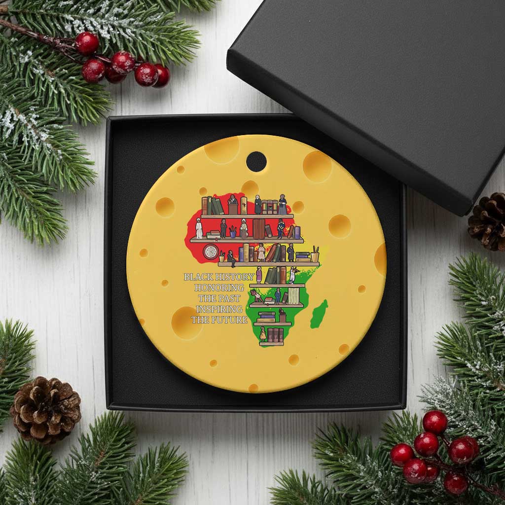 Black History Teacher Ceramic Ornament Black History Honoring The Past Inspiring The Future