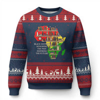 Black History Teacher Ugly Christmas Sweater Black History Honoring The Past Inspiring The Future