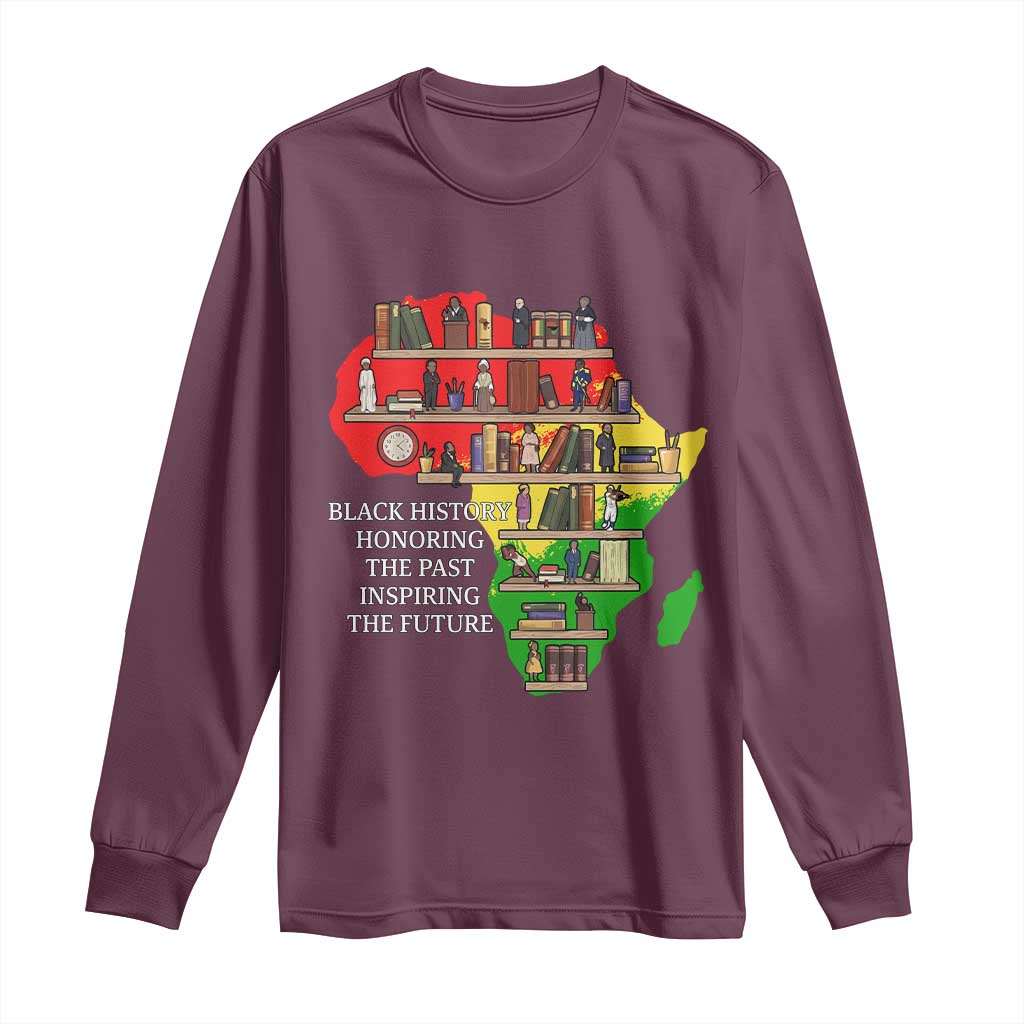 Black History Teacher Long Sleeve Shirt Black History Honoring The Past Inspiring The Future