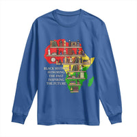 Black History Teacher Long Sleeve Shirt Black History Honoring The Past Inspiring The Future