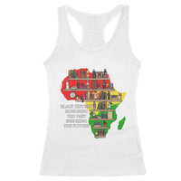 Black History Teacher Racerback Tank Top Black History Honoring The Past Inspiring The Future