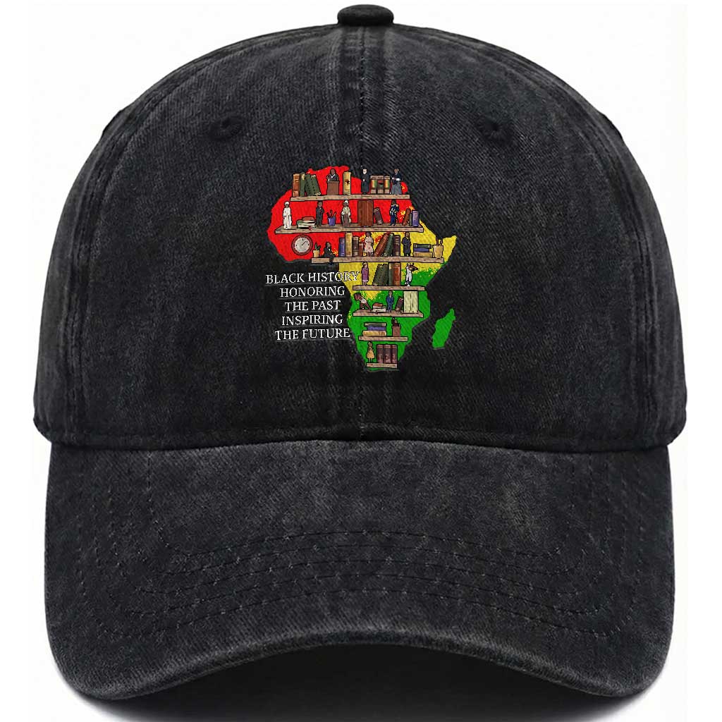 Black History Teacher Washed Cotton Baseball Cap Black History Honoring The Past Inspiring The Future