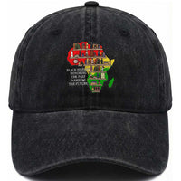 Black History Teacher Washed Cotton Baseball Cap Black History Honoring The Past Inspiring The Future