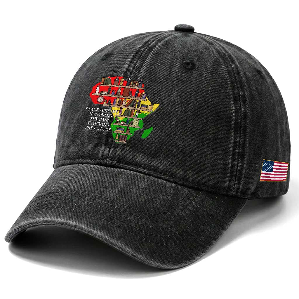 Black History Teacher Washed Cotton Baseball Cap Black History Honoring The Past Inspiring The Future