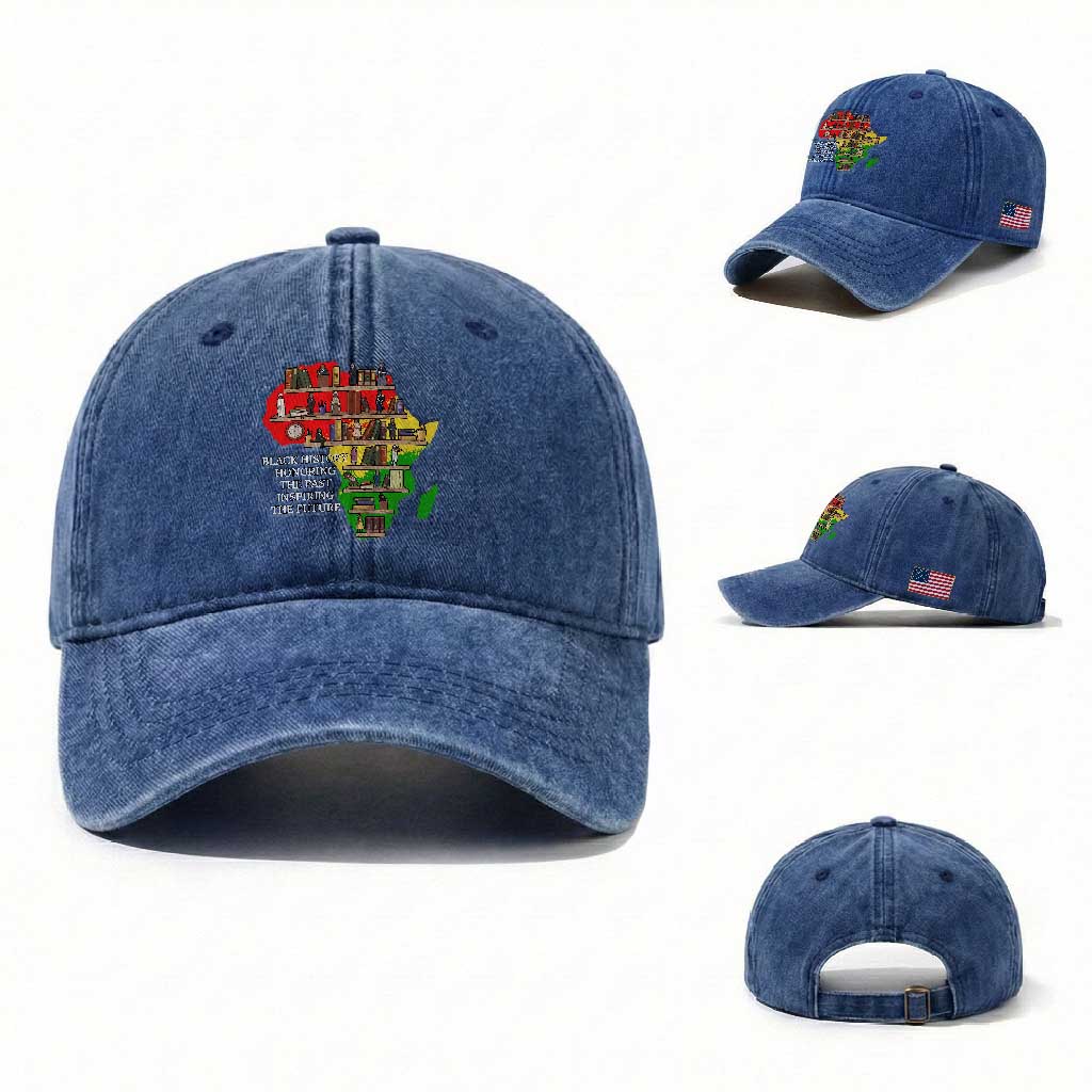 Black History Teacher Washed Cotton Baseball Cap Black History Honoring The Past Inspiring The Future