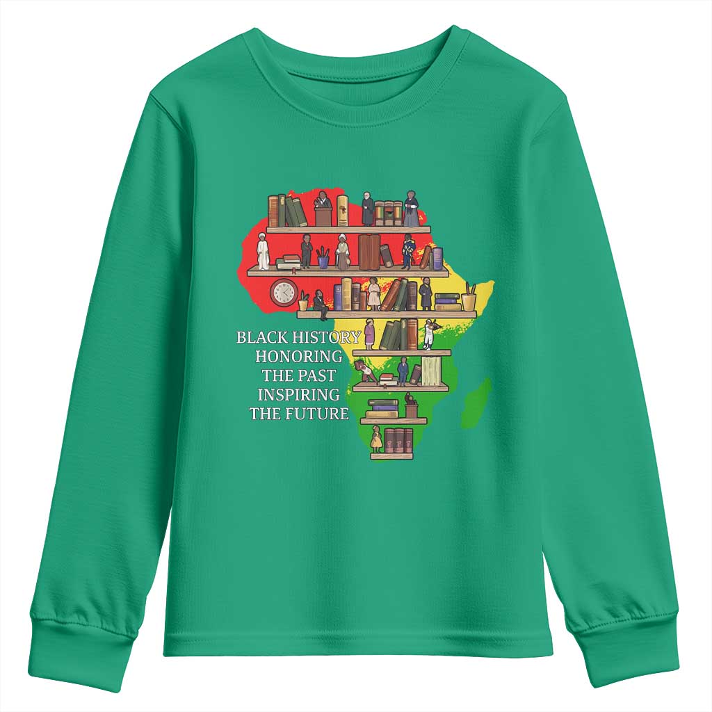 Black History Teacher Youth Sweatshirt Black History Honoring The Past Inspiring The Future