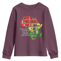 Black History Teacher Youth Sweatshirt Black History Honoring The Past Inspiring The Future