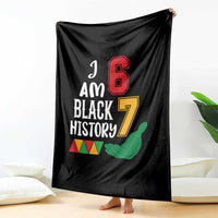 Funny Six Seven African American Throw Blanket Black History Month