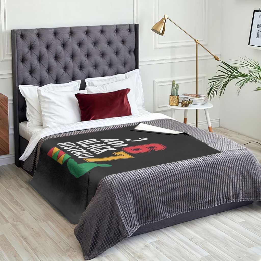 Funny Six Seven African American Throw Blanket Black History Month