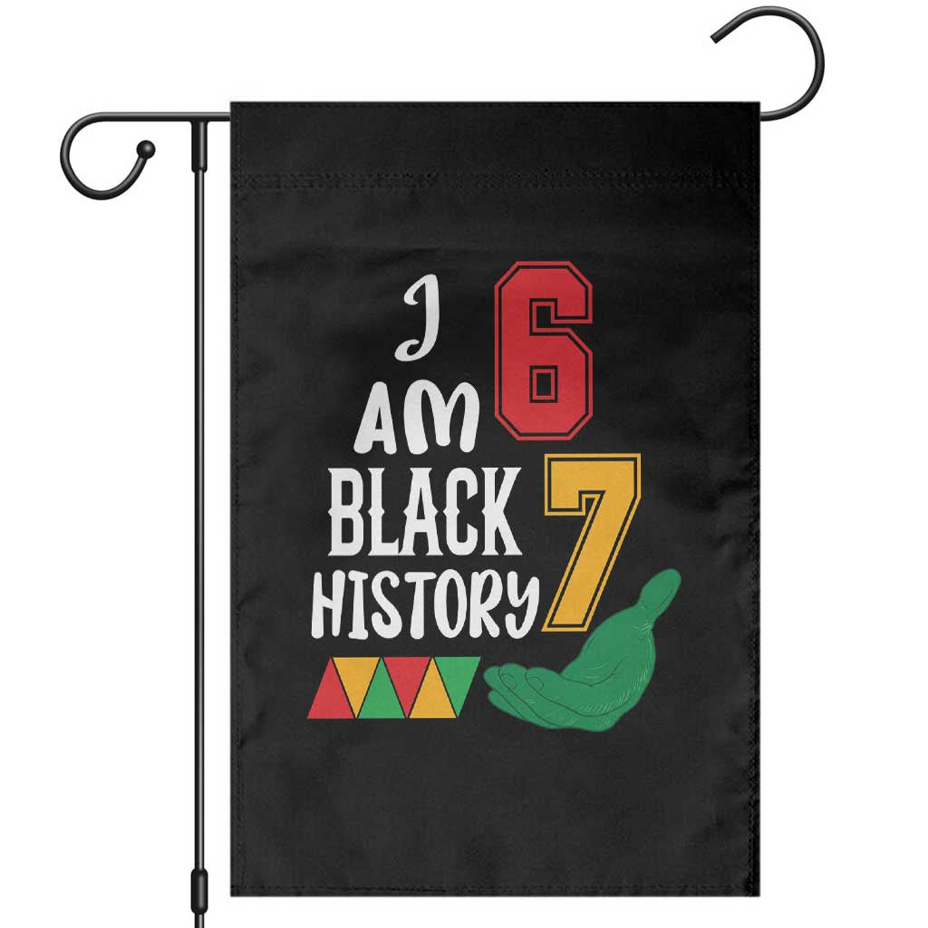 Funny Six Seven African American Garden Flag Black History Month