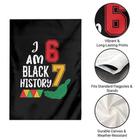 Funny Six Seven African American Garden Flag Black History Month