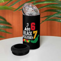 Funny Six Seven African American 4 in 1 Can Cooler Tumbler Black History Month