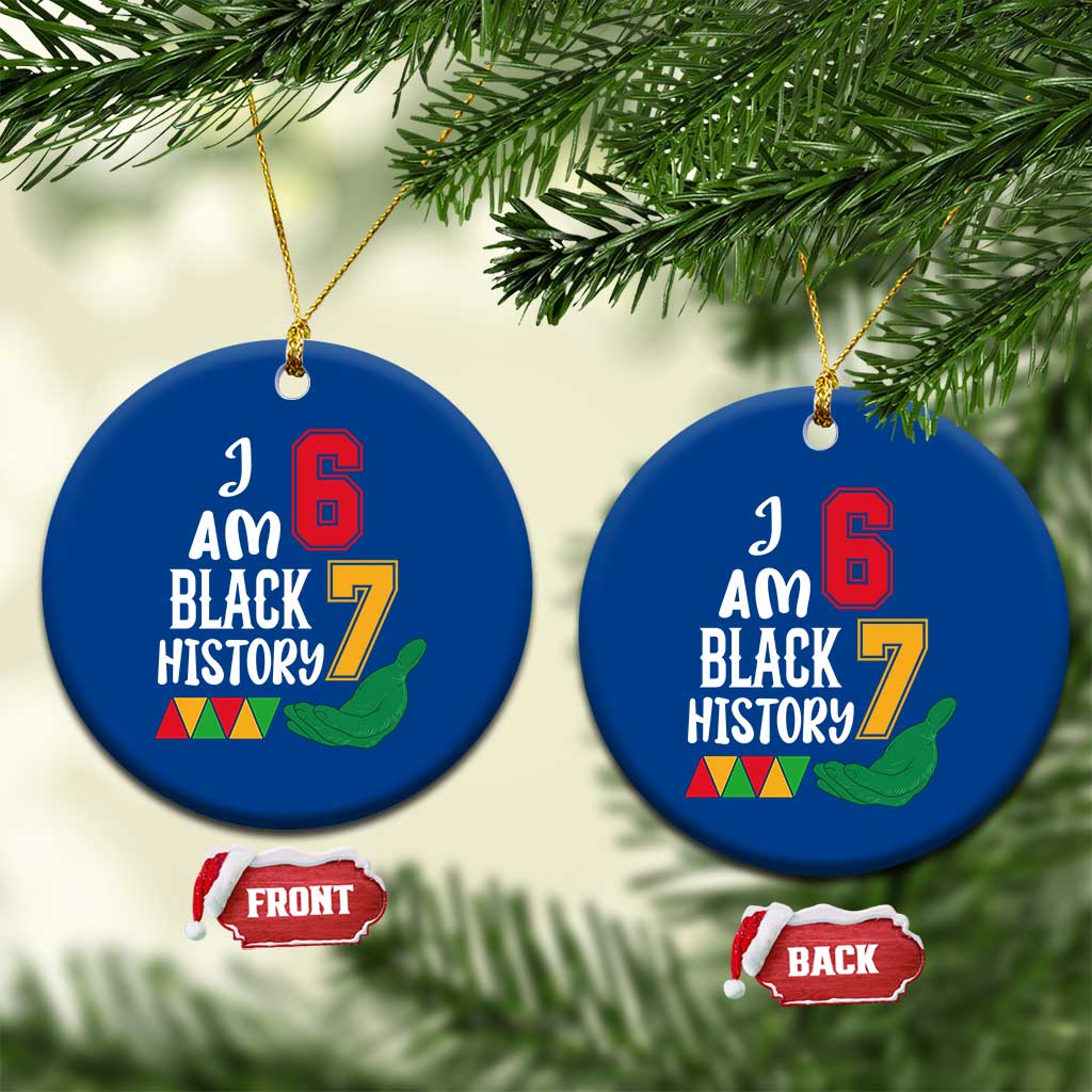 Funny Six Seven African American Ceramic Ornament Black History Month