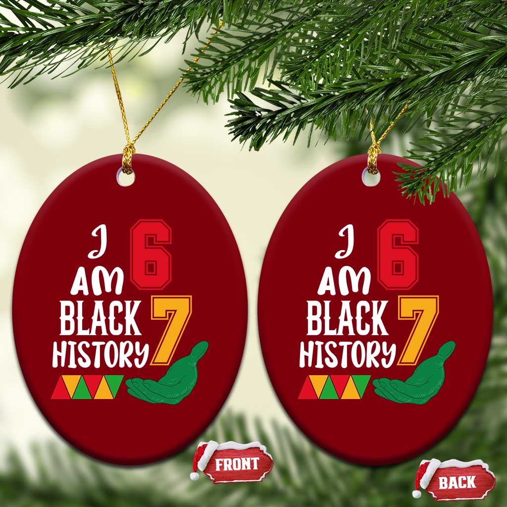 Funny Six Seven African American Ceramic Ornament Black History Month