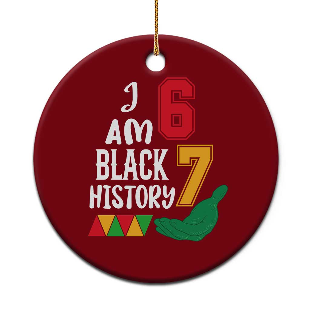 Funny Six Seven African American Ceramic Ornament Black History Month