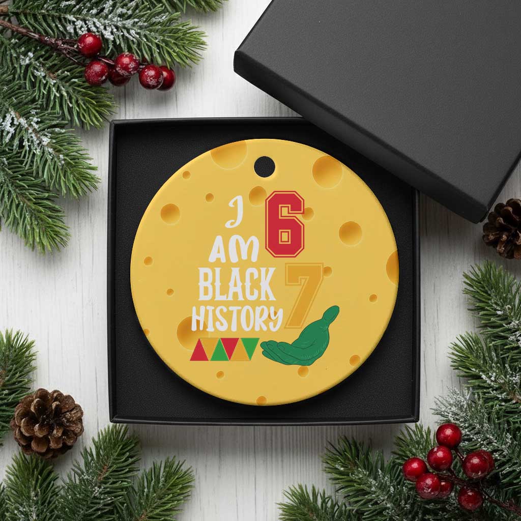 Funny Six Seven African American Ceramic Ornament Black History Month