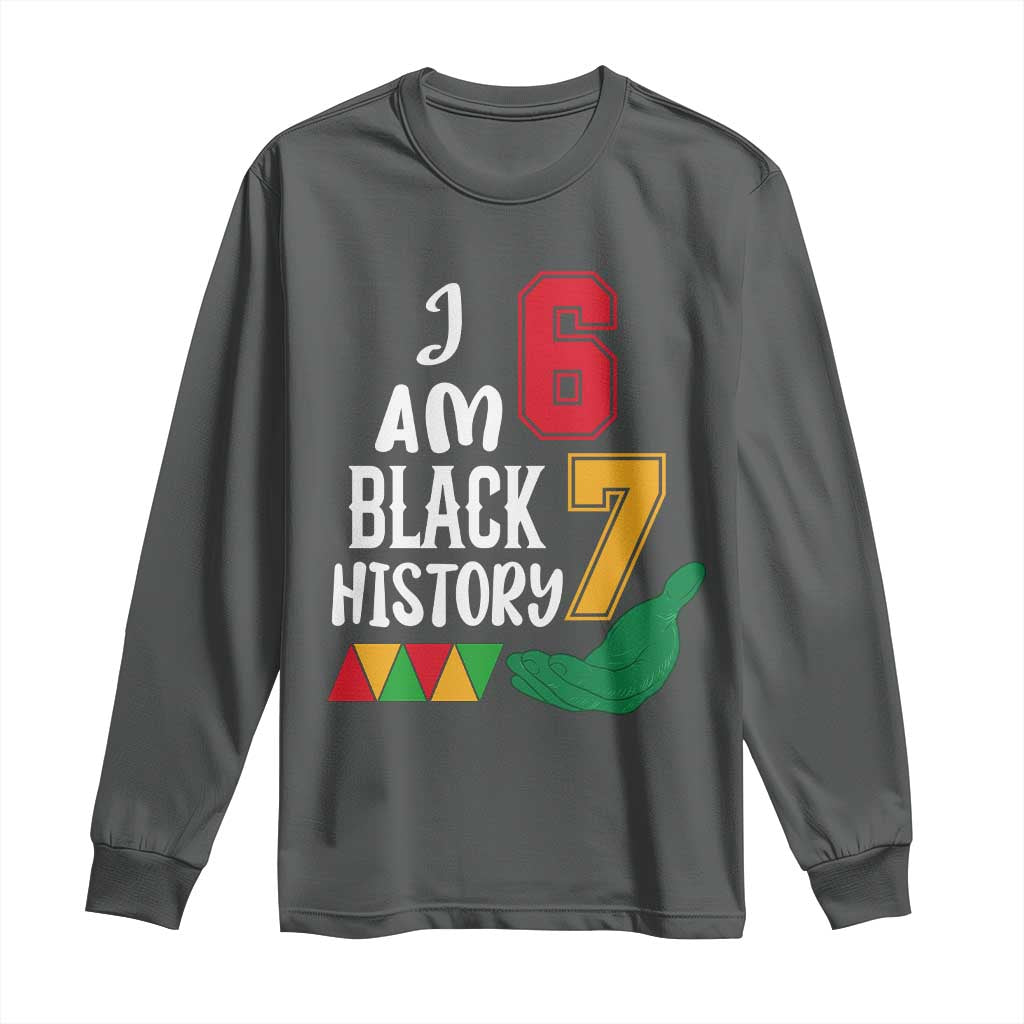 Funny Six Seven African American Long Sleeve Shirt Black History Month