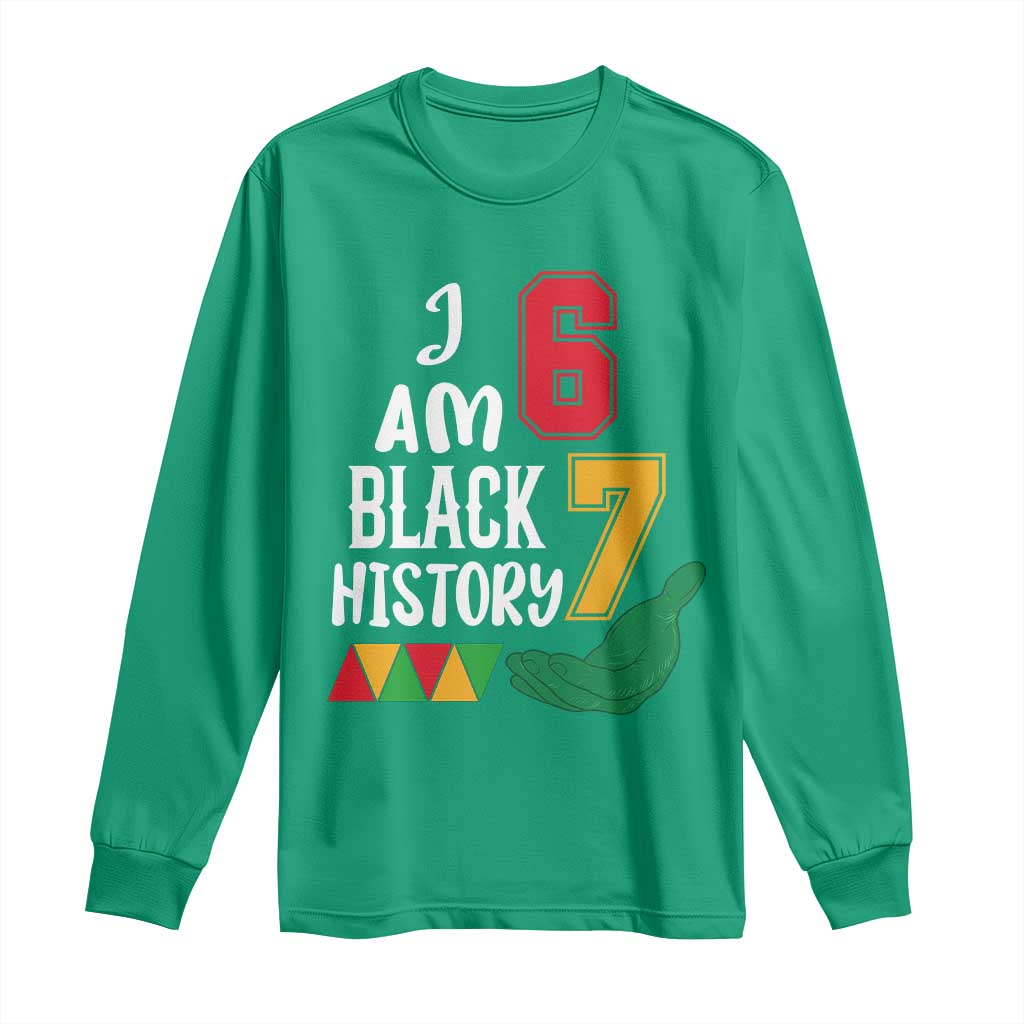 Funny Six Seven African American Long Sleeve Shirt Black History Month