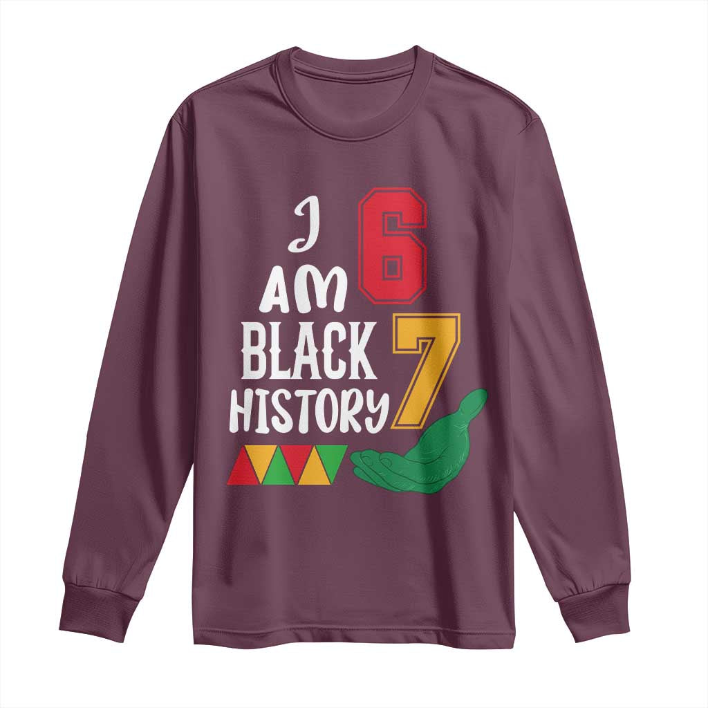 Funny Six Seven African American Long Sleeve Shirt Black History Month