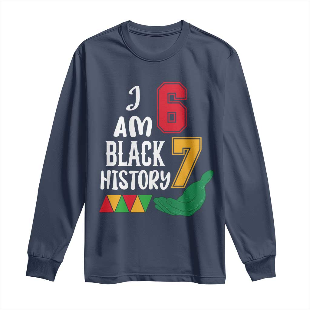 Funny Six Seven African American Long Sleeve Shirt Black History Month