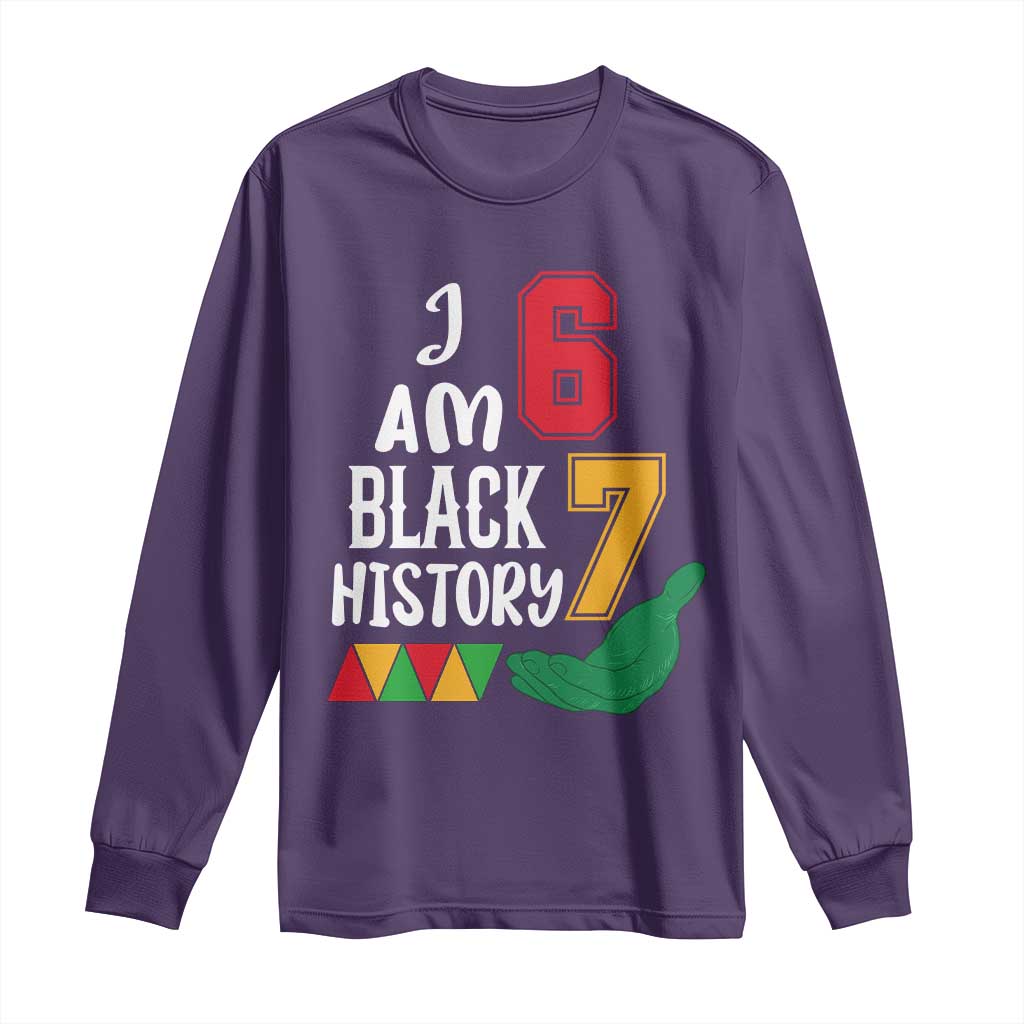 Funny Six Seven African American Long Sleeve Shirt Black History Month