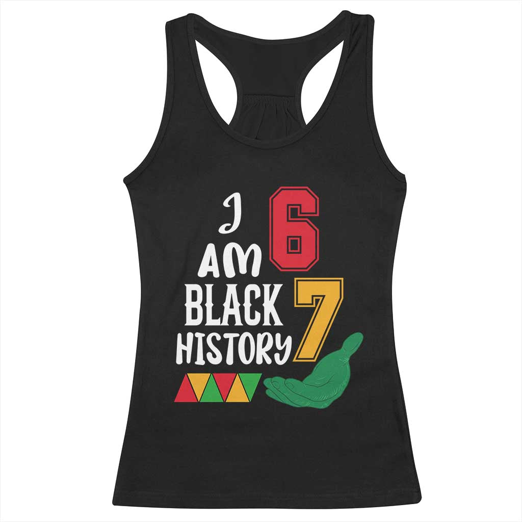 Funny Six Seven African American Racerback Tank Top Black History Month