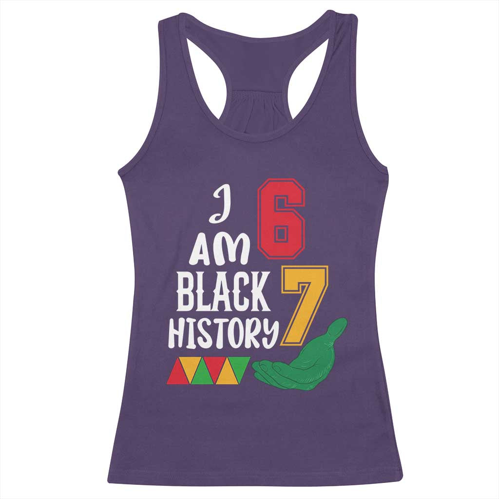 Funny Six Seven African American Racerback Tank Top Black History Month