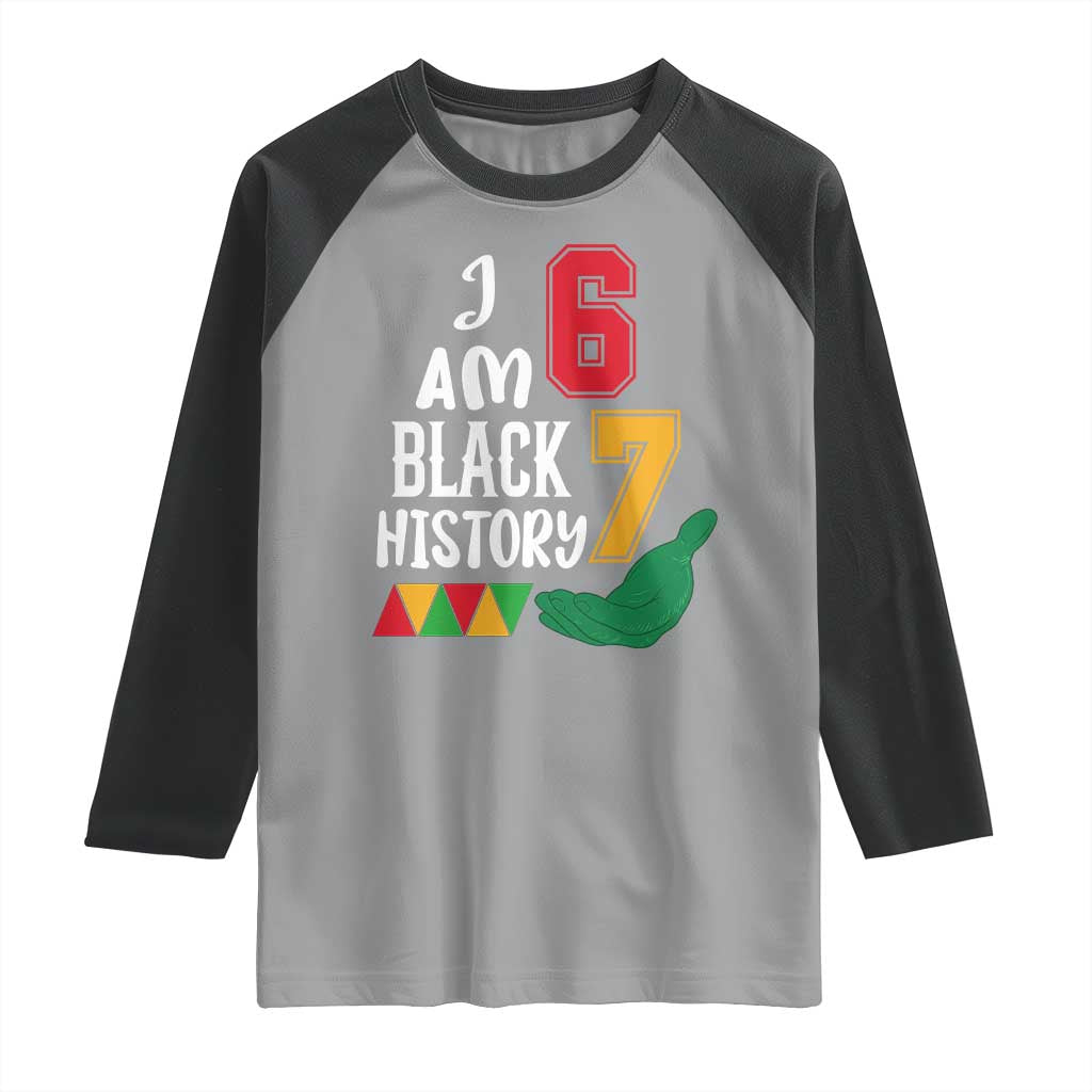 Funny Six Seven African American Raglan Shirt Black History Month